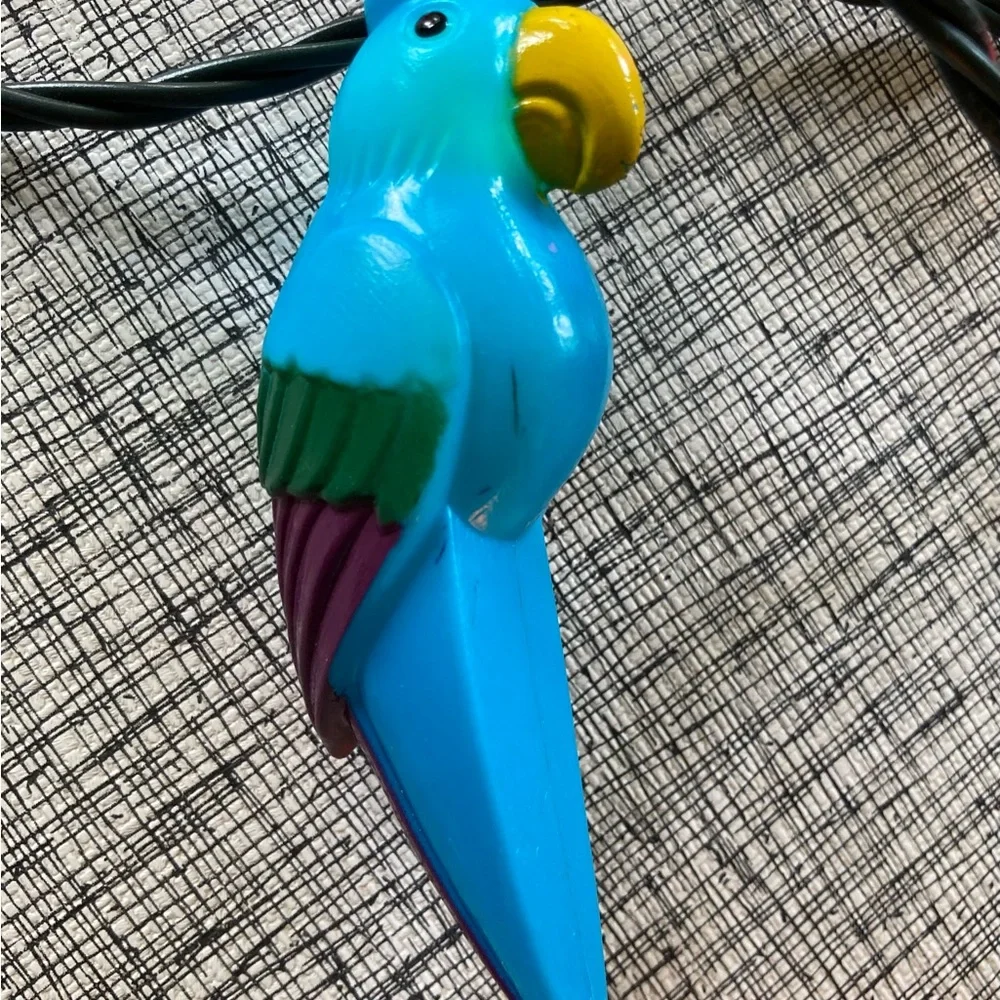 VINTAGE BIRDS PARROTS 2 STRINGS LIGHTS RV CAMPER PATIO 20 BIRDS WORK BLOW MOLD